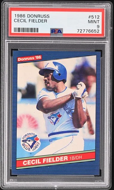1986 Donruss Cecil Fielder #512 card image