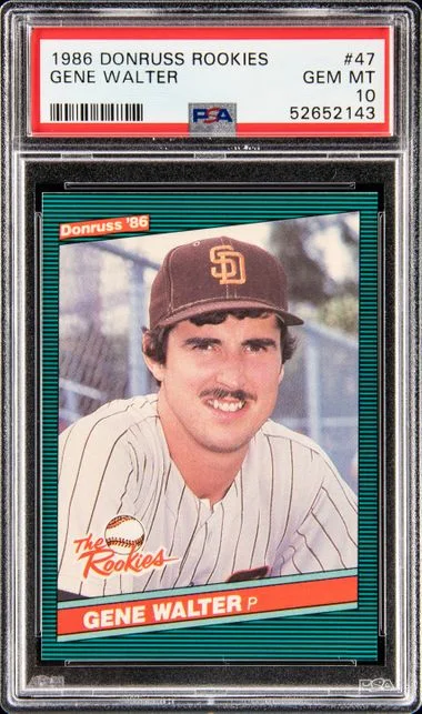 1986 Donruss Gene Walter Rookies #47 card image