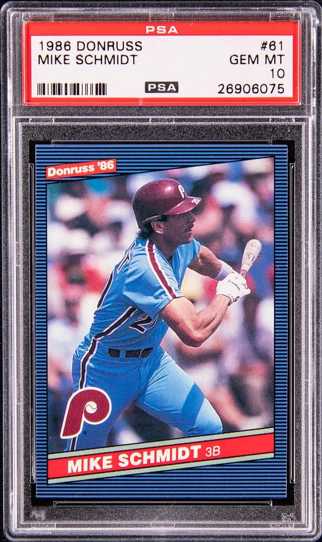 1986 Donruss Mike Schmidt #61 card image