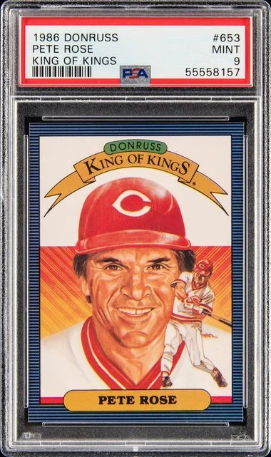1986 Donruss Pete Rose King Of Kings #653 card image