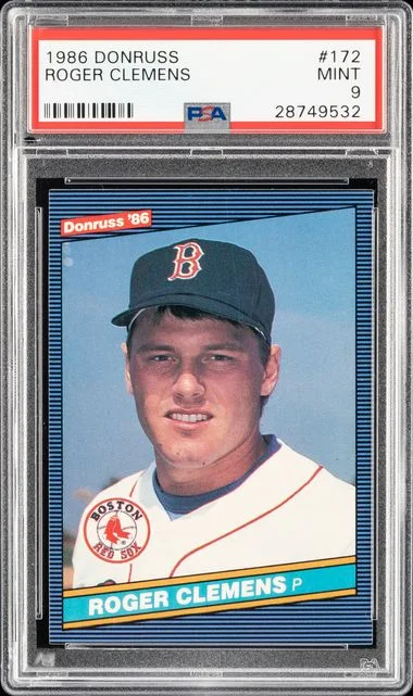 1986 Donruss Roger Clemens #172 card image