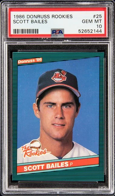 1986 Donruss Scott Bailes Rookies #25 card image