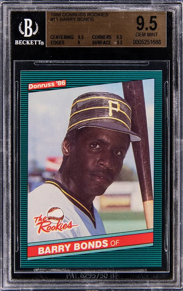 1986 Donruss The Rookies Barry Bonds #11 card image