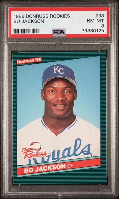 1986 Donruss The Rookies Bo Jackson #38 card image