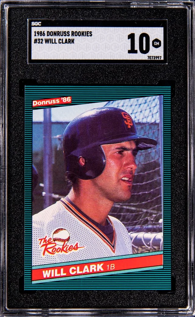 1986 Donruss Will Clark Rookies #32 card image