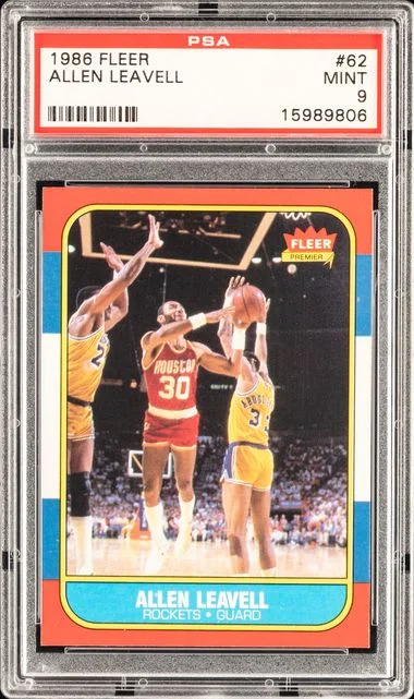 1986 Fleer Allen Leavell #62 card image