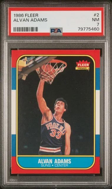 1986 Fleer Alvan Adams #2 card image