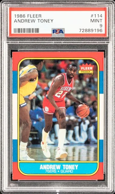1986 Fleer Andrew Toney #114 card image