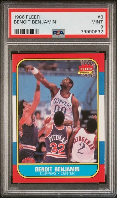1986 Fleer Benoit Benjamin #8 card image