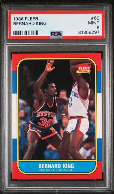 1986 Fleer Bernard King #60 card image