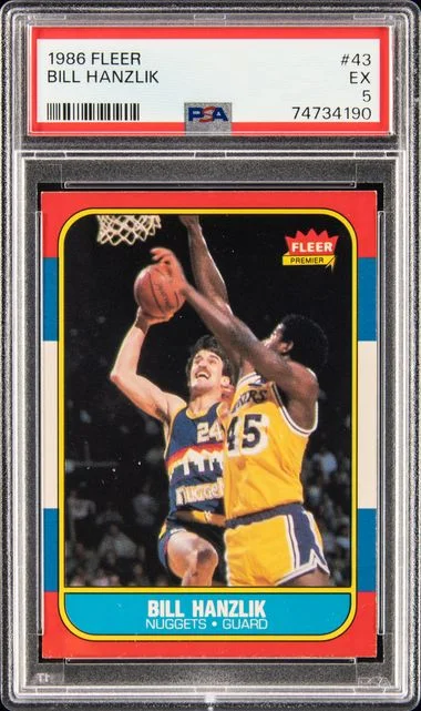 1986 Fleer Bill Hanzlik #43 card image