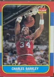 1986 Fleer Charles Barkley #7 card image