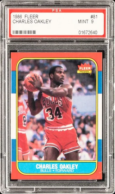 1986 Fleer Charles Oakley #81 card image