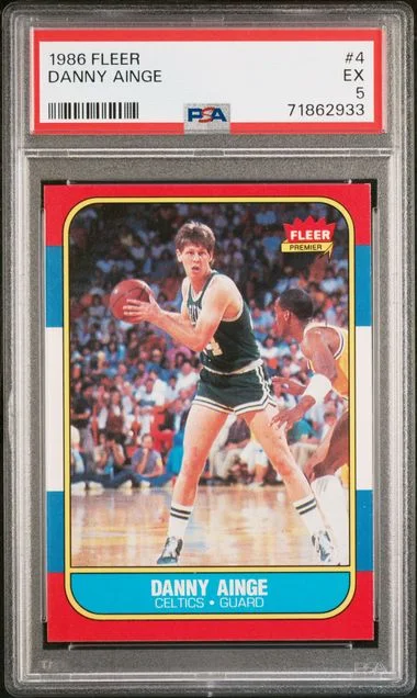 1986 Fleer Danny Ainge #4 card image