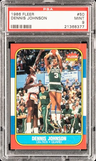 1986 Fleer Dennis Johnson #50 card image