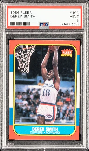 1986 Fleer Derek Smith #103 card image