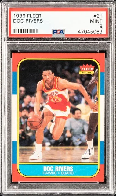 1986 Fleer Doc Rivers #91 card image