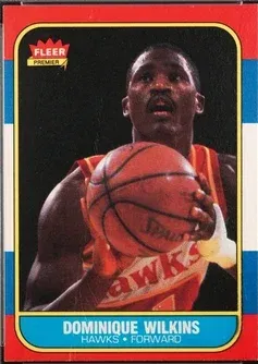 1986 Fleer Dominique Wilkins #121 card image
