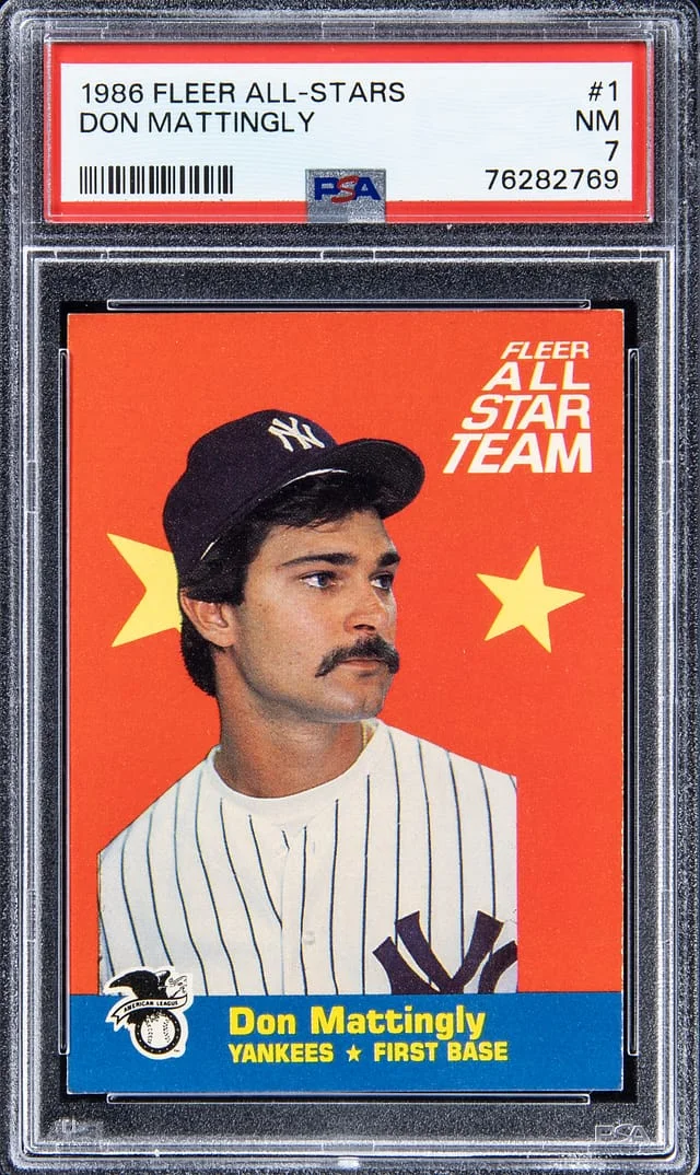 1986 Fleer Don Mattingly All-Stars #1 card image