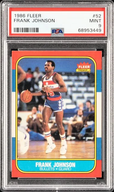 1986 Fleer Frank Johnson #52 card image