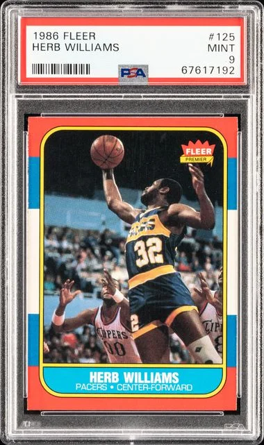 1986 Fleer Herb Williams #125 card image