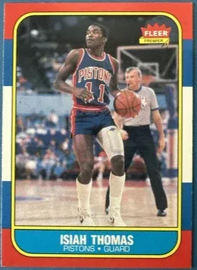 1986 Fleer Isiah Thomas #109 card image