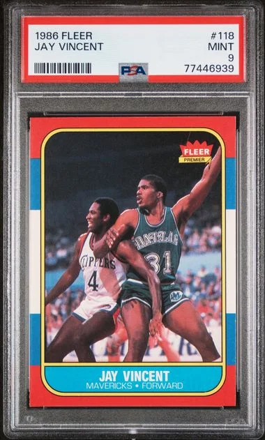 1986 Fleer Jay Vincent #118 card image