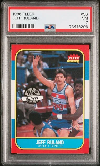 1986 Fleer Jeff Ruland #96 card image