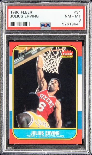 1986 Fleer Julius Erving #31 card image