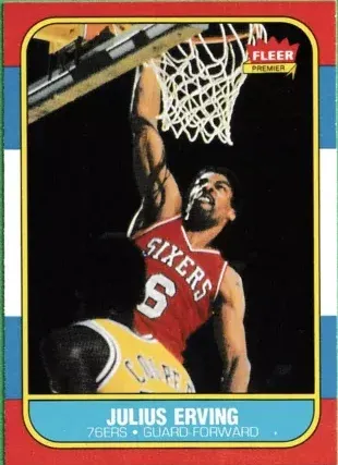 1986 Fleer Julius Irving #31 card image
