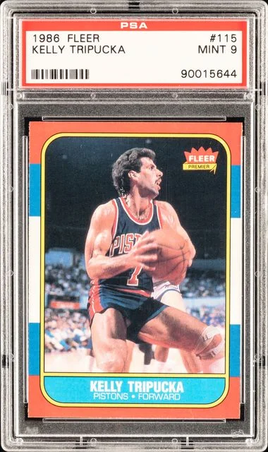 1986 Fleer Kelly Tripucka #115 card image