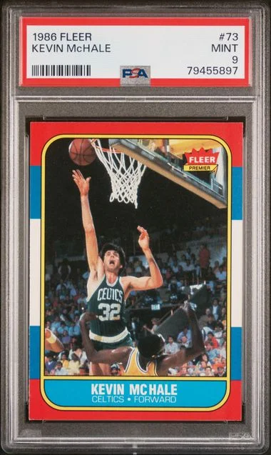 1986 Fleer Kevin Mchale #73 card image
