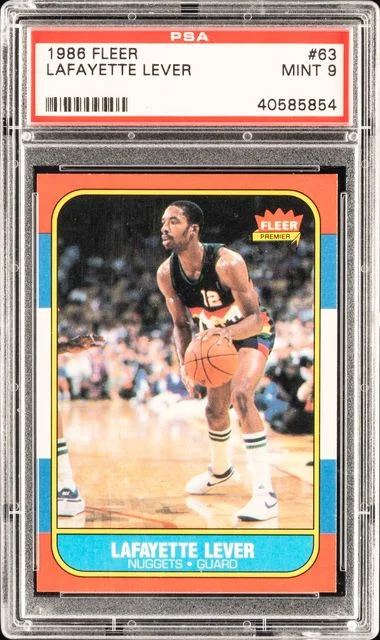 1986 Fleer Lafayette Lever #63 card image
