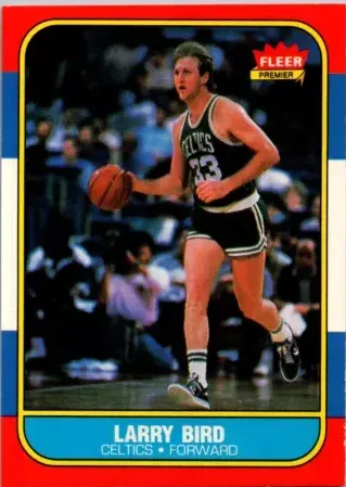 1986 Fleer Larry Bird #9 card image