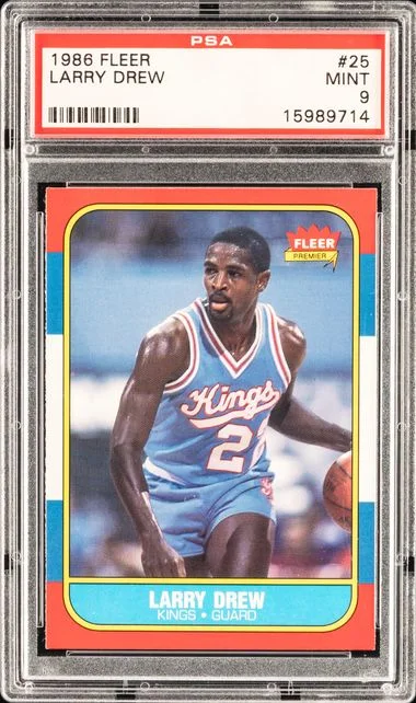 1986 Fleer Larry Drew #25 card image