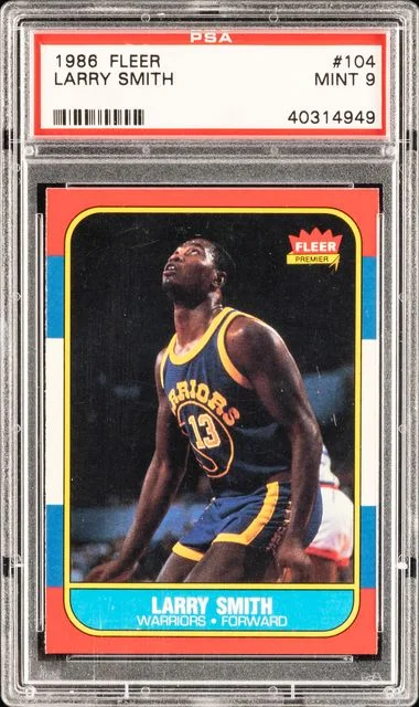 1986 Fleer Larry Smith #104 card image