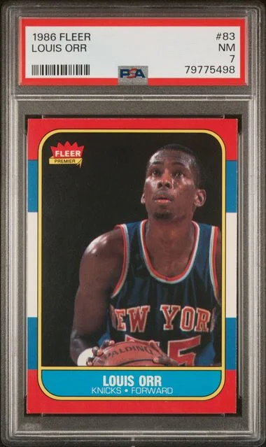 1986 Fleer Louis Orr #83 card image
