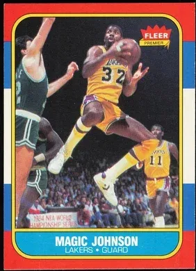 1986 Fleer Magic Johnson #53 card image