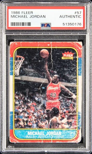 1986 Fleer Michael Jordan #57 card image