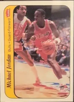 1986 Fleer Michael Jordan Sticker #8 card image