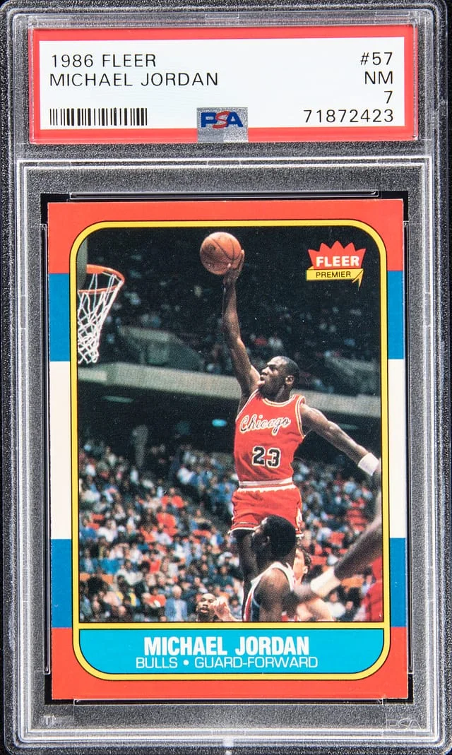 1986 Fleer Michael Jordan NM #57 card image