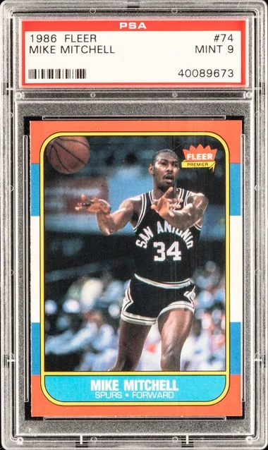 1986 Fleer Mike Mitchell #74 card image