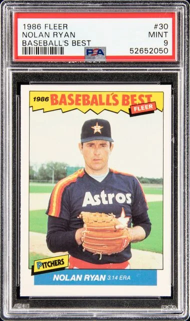 1986 Fleer Nolan Ryan Baseball's Best #30 card image