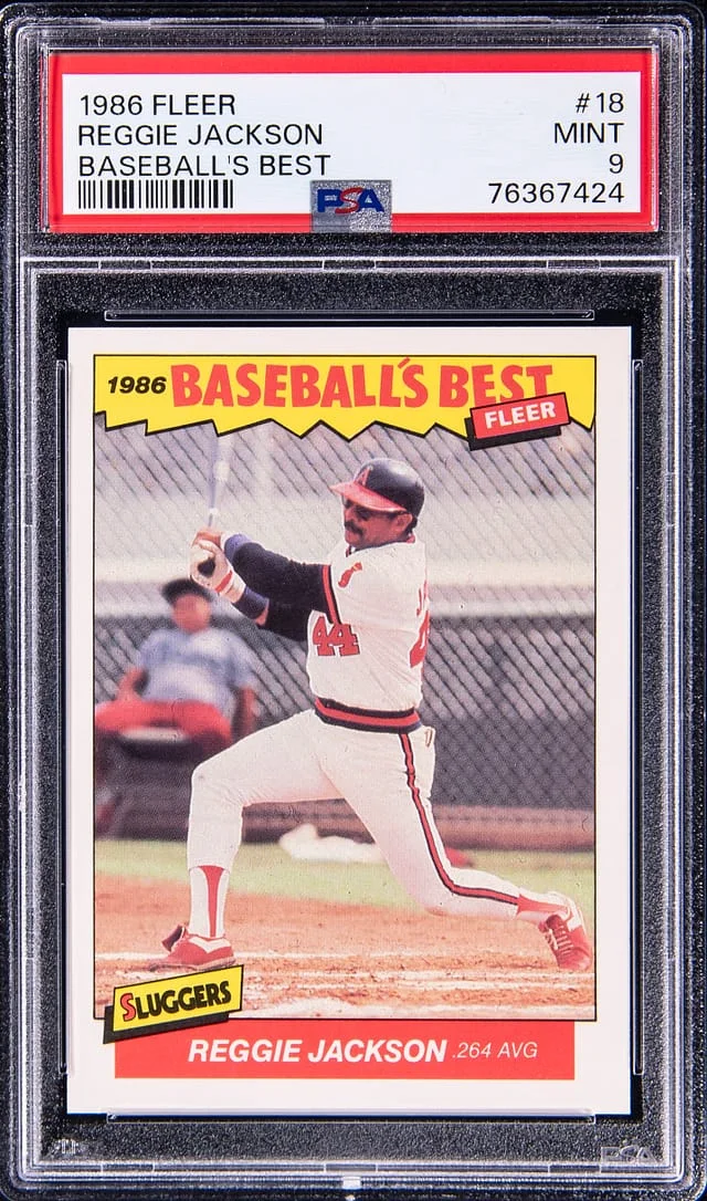 1986 Fleer Reggie Jackson Baseball's Best #18 card image