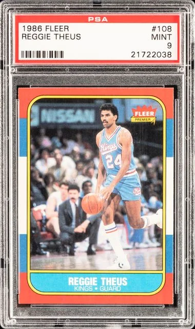 1986 Fleer Reggie Theus #108 card image