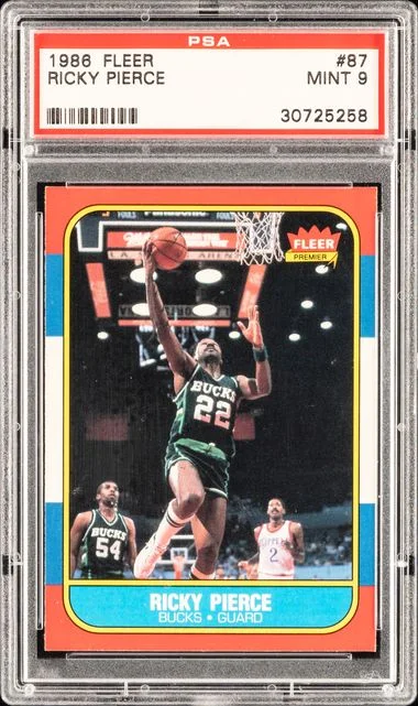 1986 Fleer Ricky Pierce #87 card image