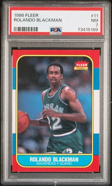 1986 Fleer Rolando Blackman #11 card image