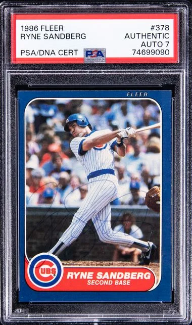 1986 Fleer Ryne Sandberg #378 card image