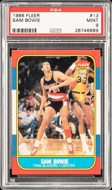 1986 Fleer Sam Bowie #13 card image