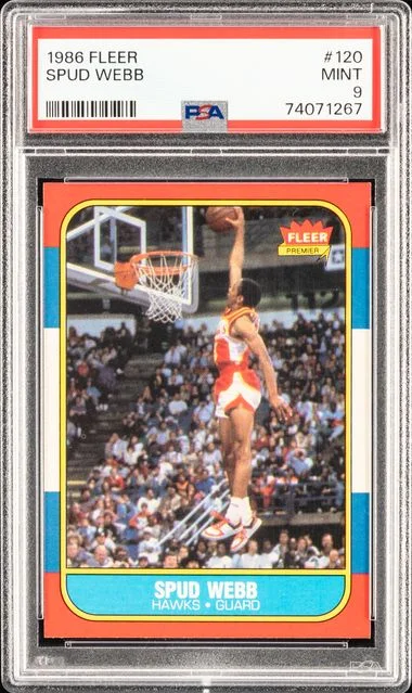 1986 Fleer Spud Webb #120 card image